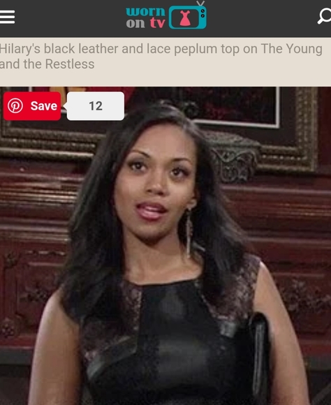 NWOT BCBGMaxAzria Laine - Lace Faux Leather Top - Picture 4 of 8